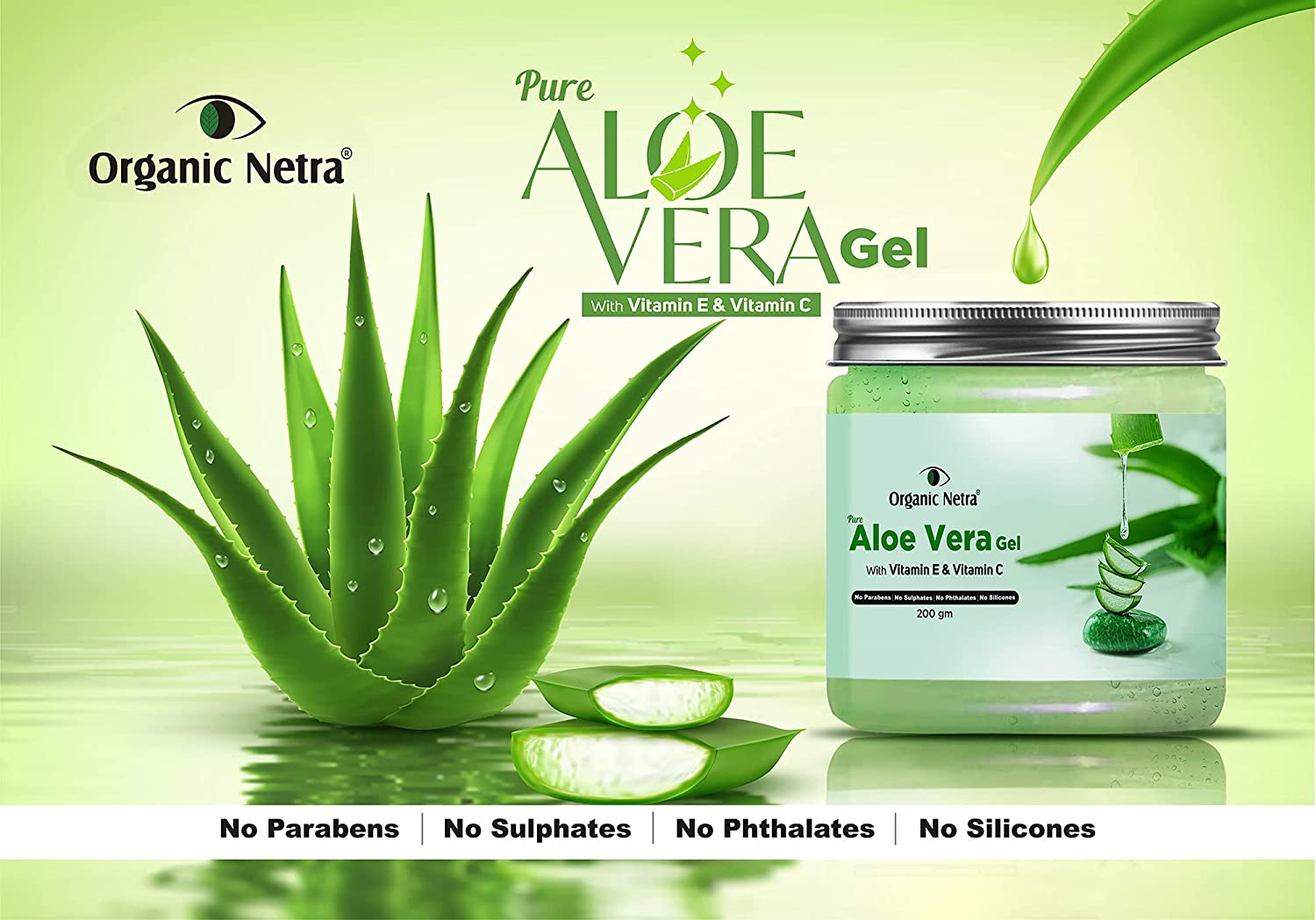 Pure Aloe Vera Gel Combo - (Pack of 2)