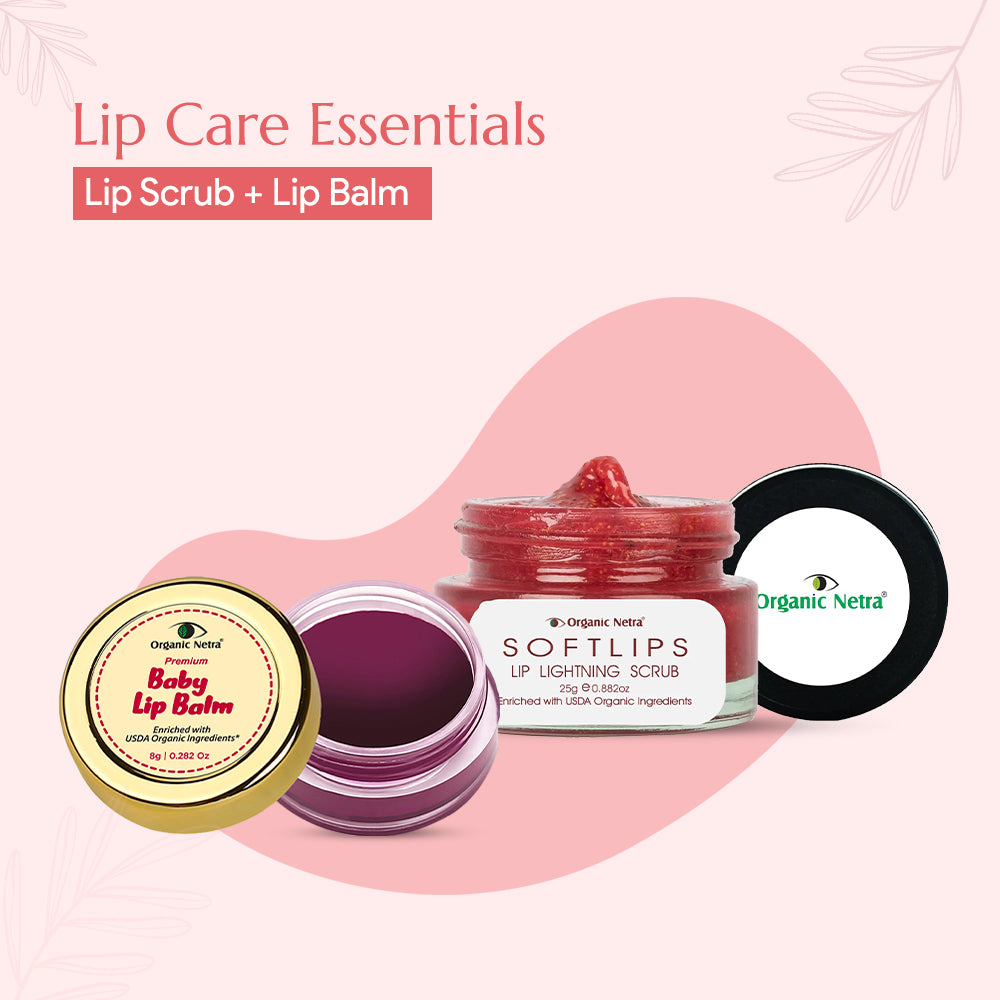 Lip Care Essentials - Lip Scrub + Lip Balm