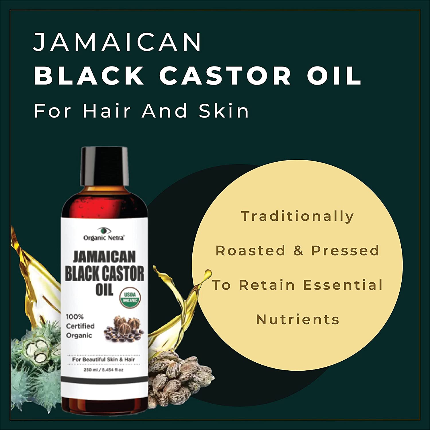 Jamaican Black Castor Oil - 250 ml MANTRA ORGANICS