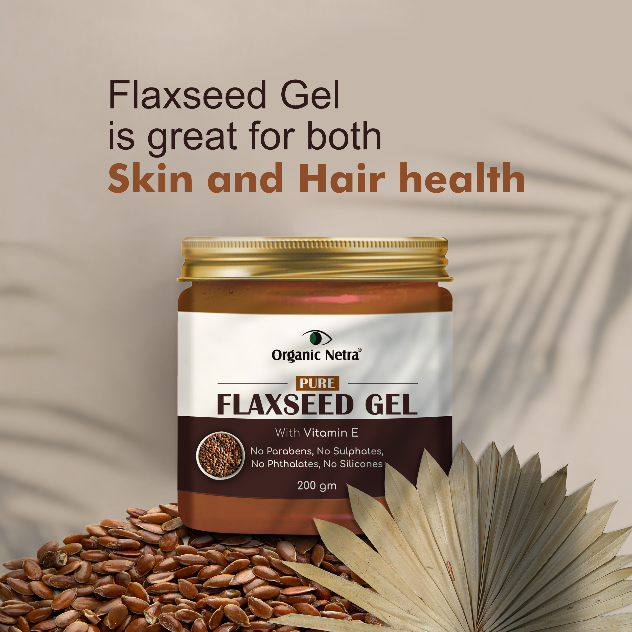 Pure Flaxseed Hair Gel - 200g