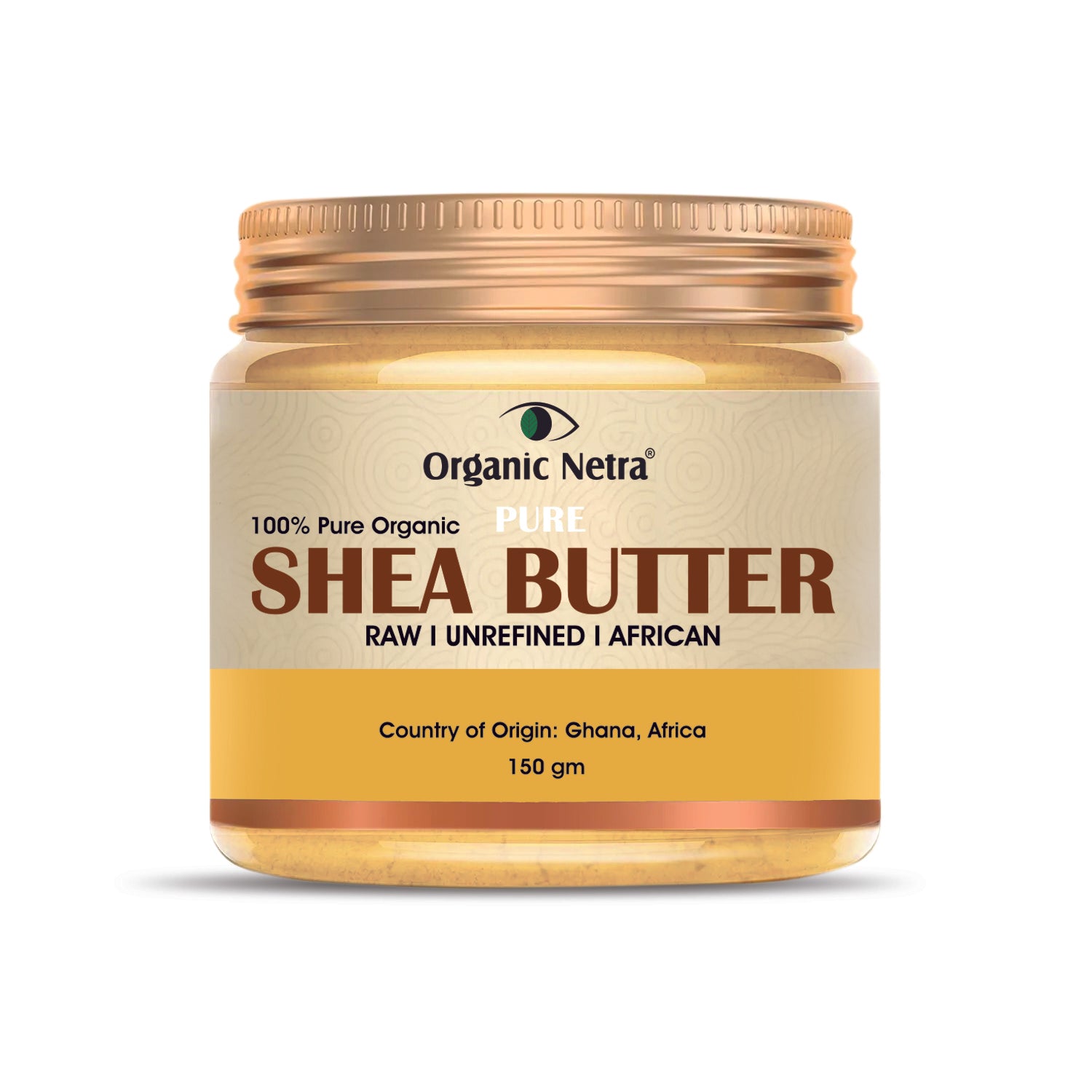 Organic Shea Butter for Skin, Body & Lips - 150 gm